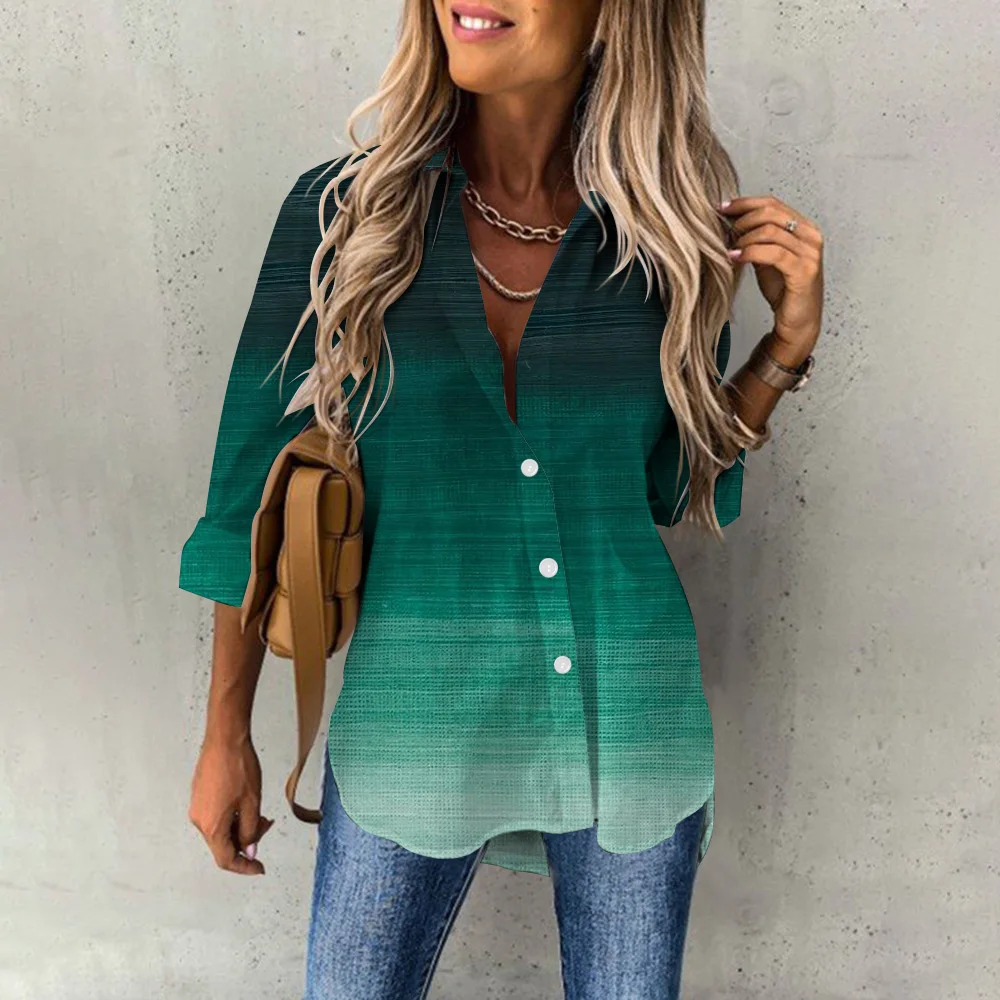 Camicia In Lino Oversize Da Donna - Maniche Lunghe, A Quadretti, Perfetta Per L'estate - Foto 2