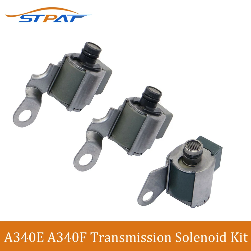 

STPAT 8995697955 8542022080 3525050030 8542030110 A340 AW4 Transmission Solenoid Kit Shift TCC A340E A340F for Toyota Lexus Jeep