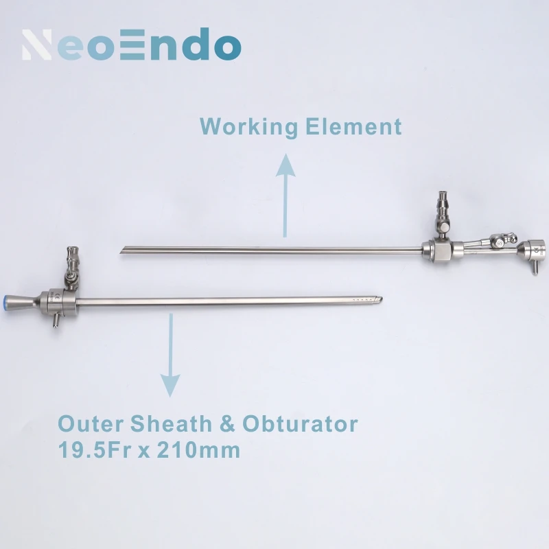 Rigid Hysteroscope Set 30 Degree 4*302mm With Sheath And Working Element Gynecology Endoscope Instruments,hysteroscope set
