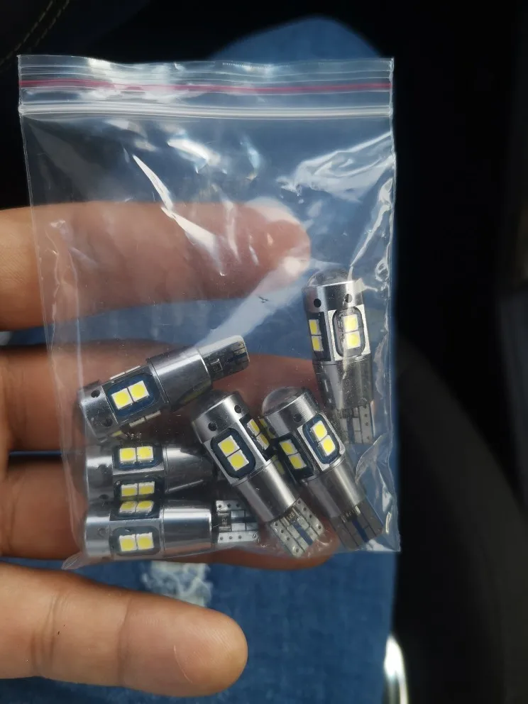 ASLENT High Quality T10 W5W 168 192 Led Tail Light 3030 10smd 12V for Car Led Auto Lamp CANBUS NO Error Car Marker Parking Bulb
