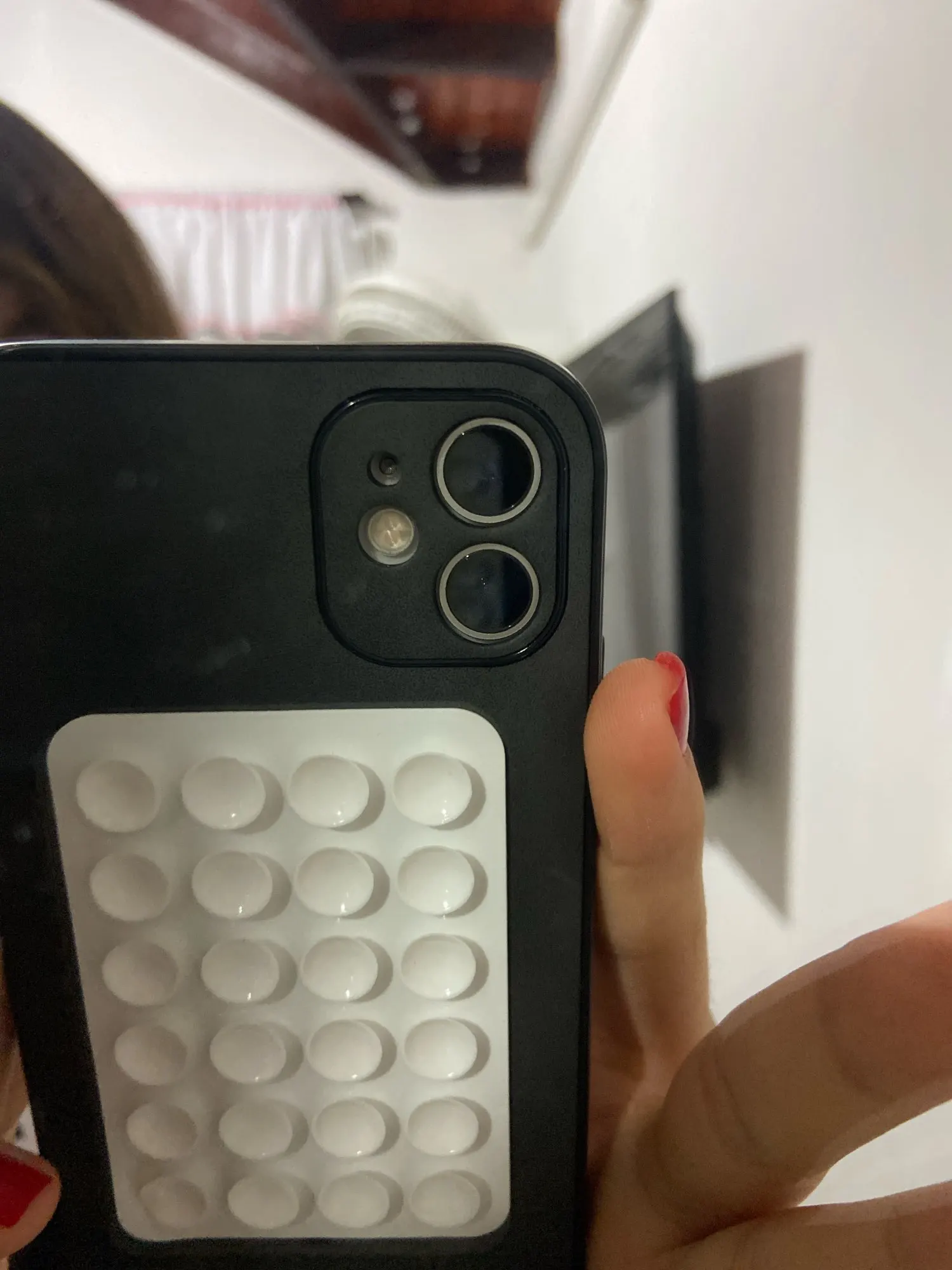 Double Side Silicone Suction Pad For Mobile Phone Fixture Suction Cup Backed Adhesive Silicone Rubber Sucker Pad For Fixed Pad photo review