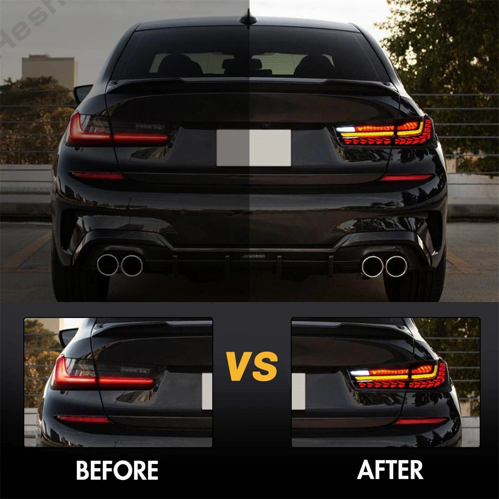 BMW G20 クリアLEDシーケンシャルテールライト Clear Lens GTS LED Tail Light For BMW 330i G20 G80 M3 3