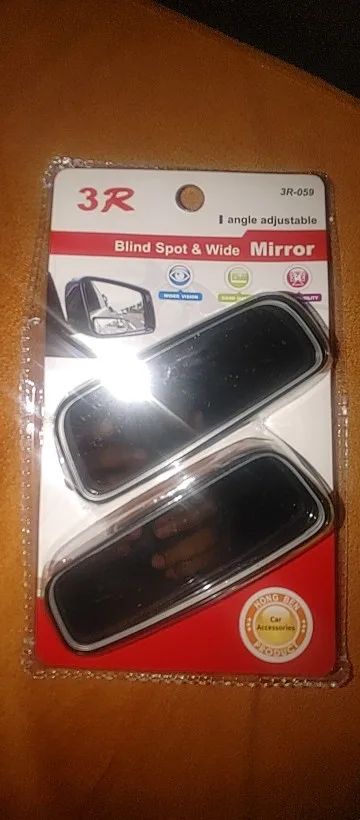 Espelho Auxiliar Retrovisor Convexo HD para Carro | Ponto Cego 360° Ajustável para Rodas e Estacionamento photo review
