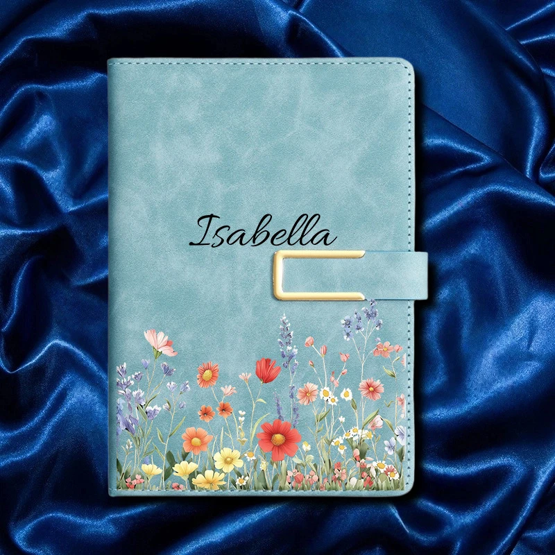 Elegant A5 Faux Leather Personalized Notebook