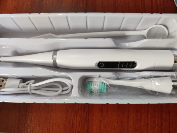 Electric Teeth Whitening Dental Calculus Scaler Plaque Coffee Stain Tartar Removal High Frequency Sonic Toothbrush Teeth Cleaner photo review