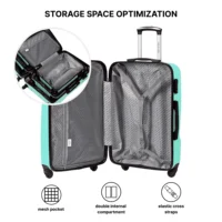 Ensemble de 4 valises rigides en ABS + PLOVER (28 "/24"/20 "/18") – Bagages de voyage durables |   Roues 360° |   Verrouillage cryptographique |   Cabine, grande et moyenne, diverses couleurs 4