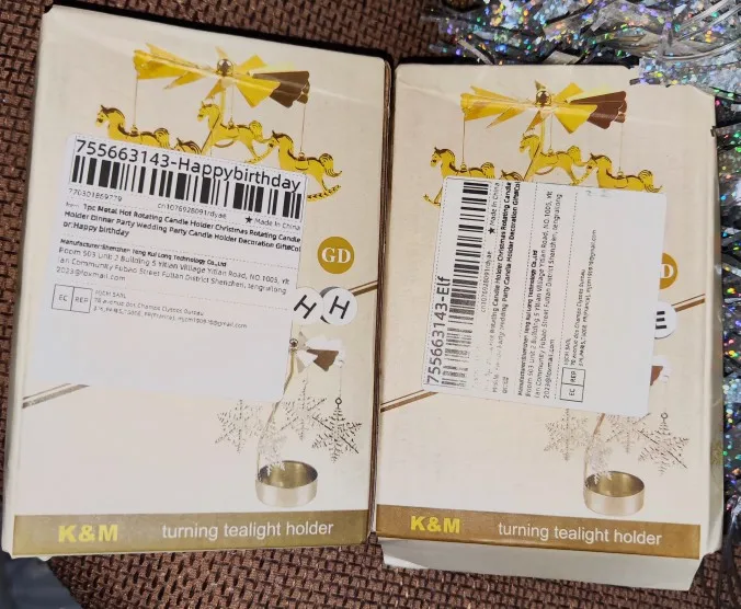 Metal Hot Rotating Candle Holder photo review