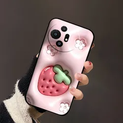 Flower Soft Silicone Cute Cartoon Phone Case - Stylish Back Cover Protection for TCL 50 XL NxtPaper5G (FU01CMK)