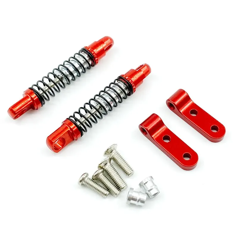 2Pcs Metal Front Shock Absorber Damper Remote Control Car Rear Shock Absorber With Mount Upgrade Parts For WPL D12
