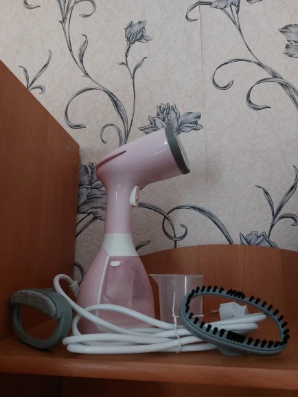 saengQ Handheld Garment Steamer 1500W Electric Household Fabric Steam Iron 280ml Portable Vertical Fast-Heat photo review