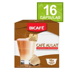 Cápsula De Café Com Leite Descafeinado Bicafé  P/ Maq. Dolce Gusto*