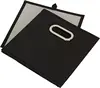 6-pack foldable fabric storage bins, black. Includes handles, ideal for cubbies, closets, or toy organization 5