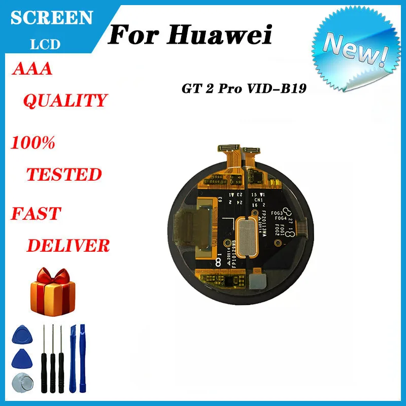 For Huawei Watch GT 2 Pro VID-B19 46MM LCD Screen Display Touch Panel Digitizer Replacement And Repair Parts