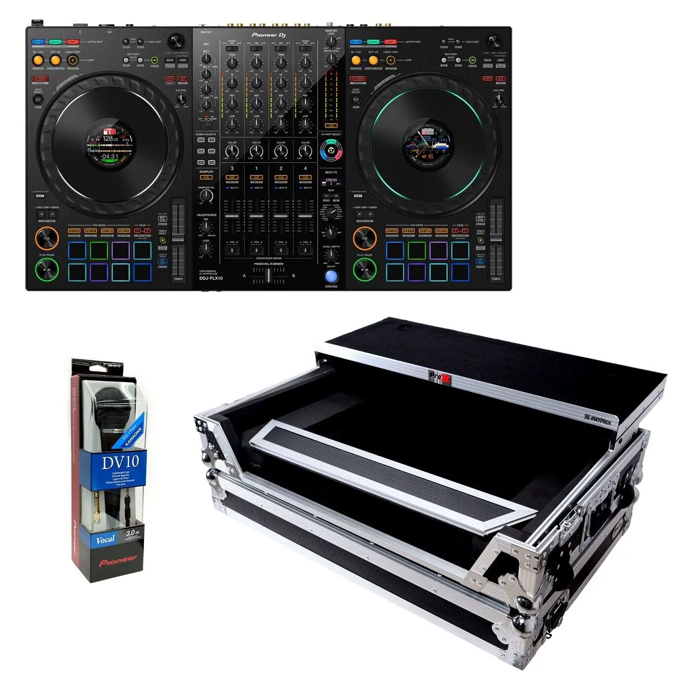 

Original Sales Pioneer DDJ-FLX10 4-deck DJ Controller with Magma Case