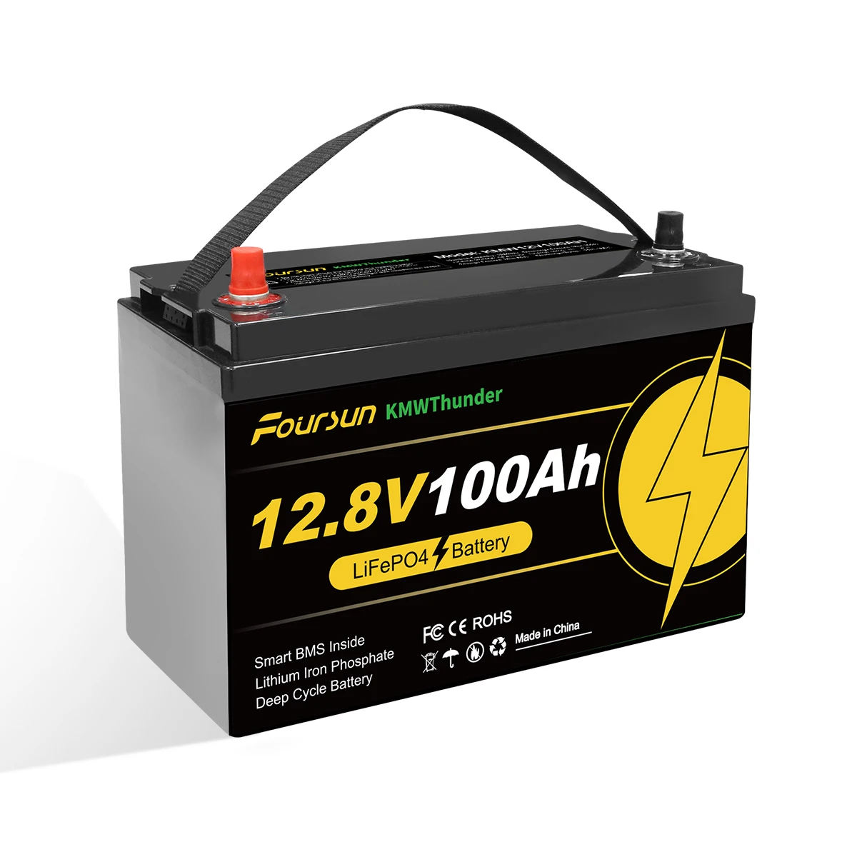 Foursun 12V LiFePO4 akkumulátor méretei