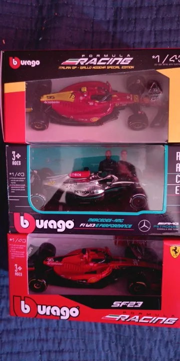 Bburago 1/43 2022 F1 Cars Red Bull RB18 Ferrari F1-75 Mercedes AMG W13 Racing Cars Toys Alloy Vehicle Diecast Cars Models photo review