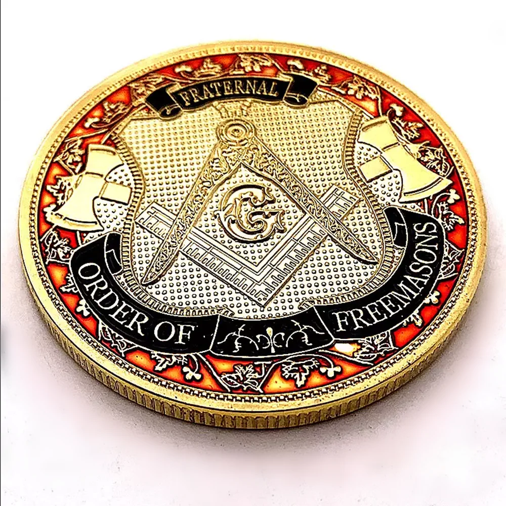

Mason Blue Lodge Master Challenge Coin Masonic Fraternity