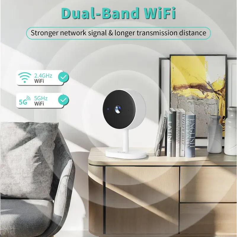 Smart 3MP HD Indoor Home Security Camera for Baby/Elder/Pet/Nanny,With Real-time APP Alert,2-Way Audio,Human body detection - Image 4