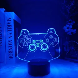 Multicolor 3D Illusion Gaming Night Light - Perfect (Dark green)