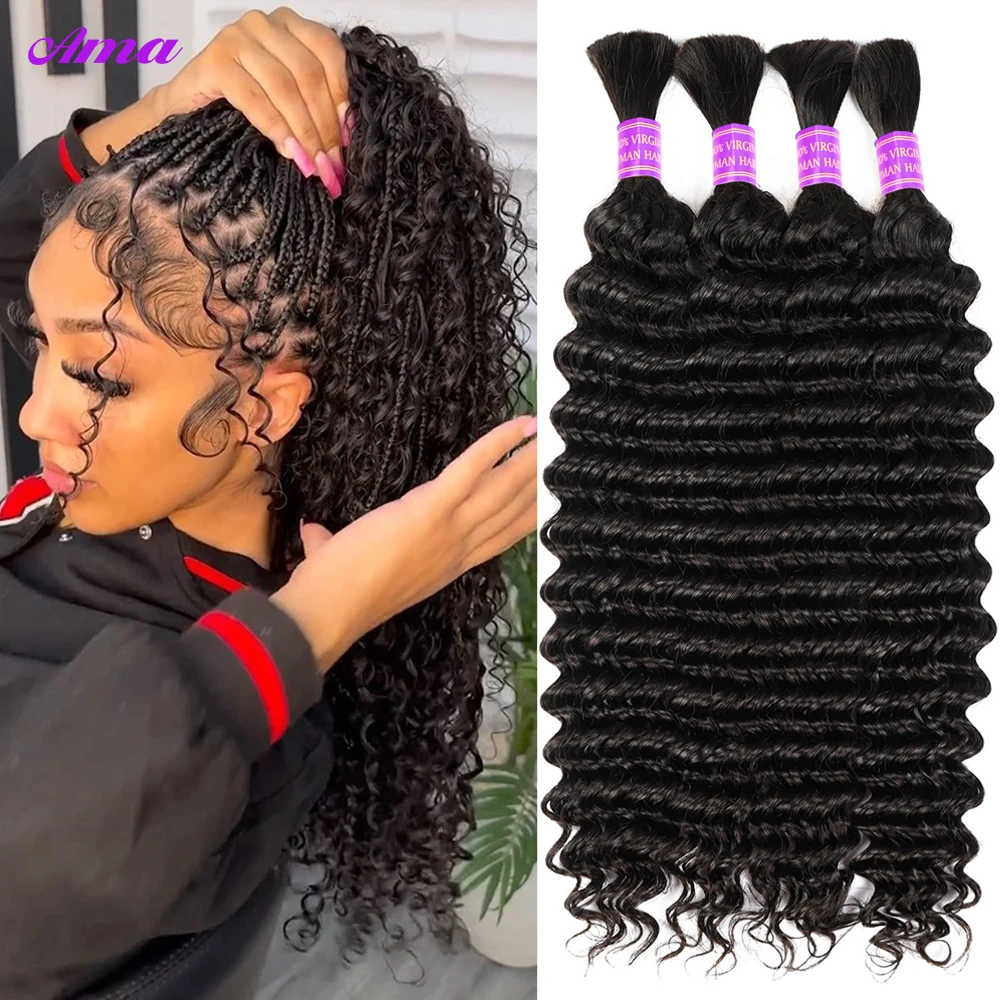 micro braids human hair deep wave