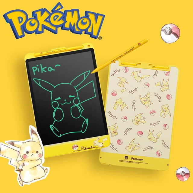 Novo pokemon pikachu eletrônico doodle almofada lcd placa de desenho tablet  crianças tela pequeno blackboard presente - AliExpress