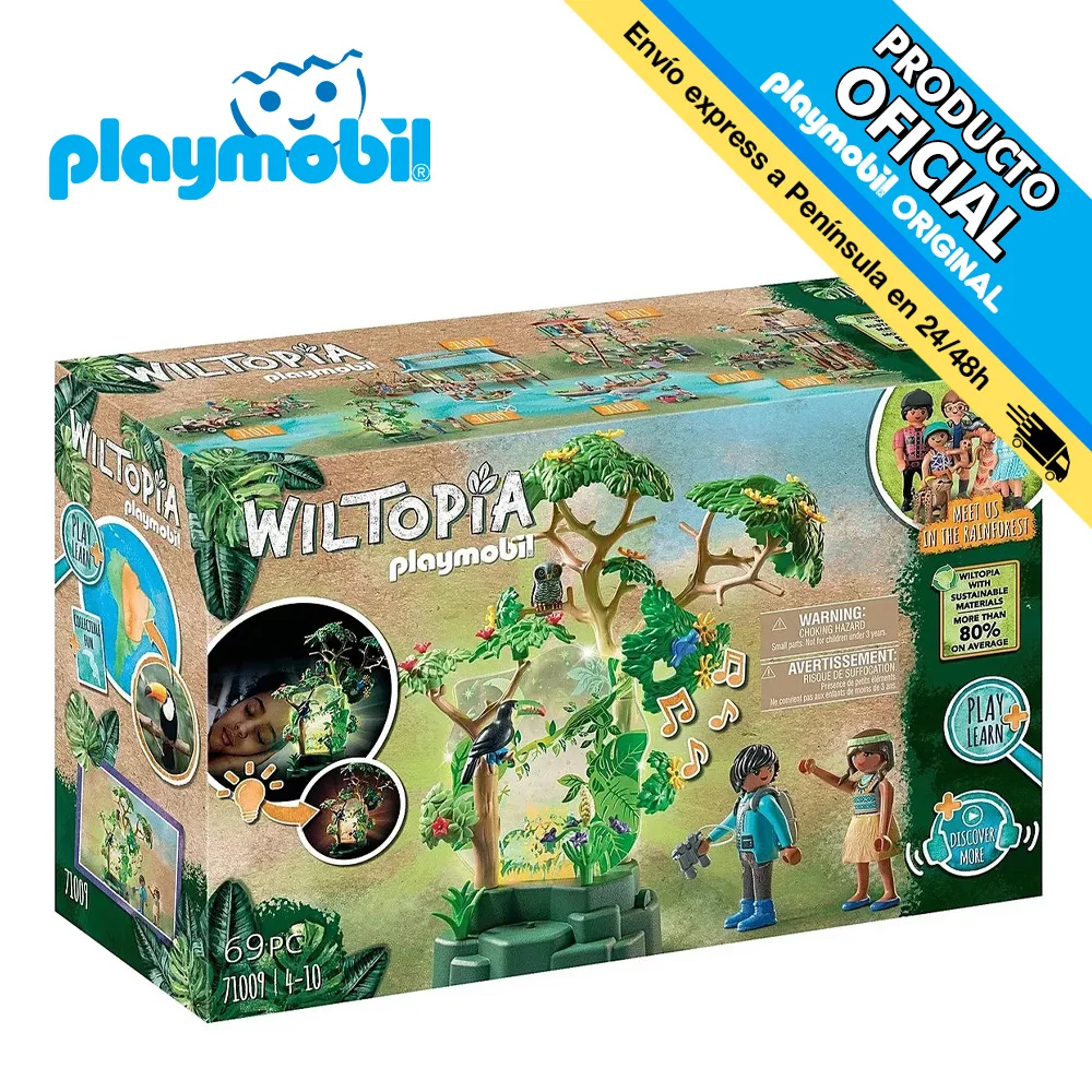 Playmobil Wiltopia Tropical Rainforest Night Light 71009, Click, Famobil, Original, Toys, Boys, Girls, Gifts, Collector, Dolls, Shop, With Box, New,