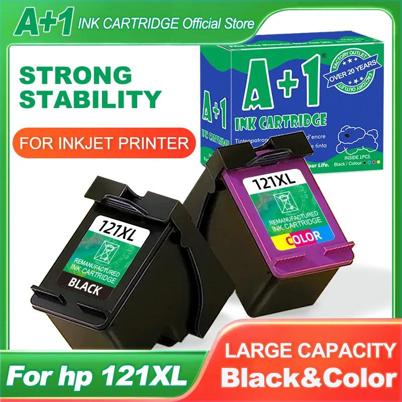 

Compatible 121XL Ink Cartridge Replacement for HP 121 for hp121 for Deskjet D2563 F4283 F2423 F2483 F2493 F4213 F4275 Printer