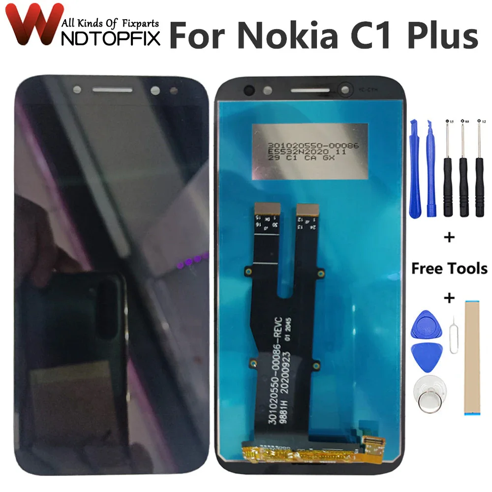 

5.45" For Nokia C1 Plus LCD Display Touch Panel Screen Digitizer Assembly Replacement For Nokia C1 Plus LCD TA-1312 LCD Screen