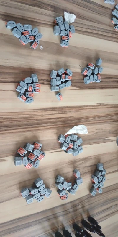 JINH 50 Pcs CMK 41 Lever Wire Quick Connectors 3 4 5 Ports Clamp Electrical Cable Home Terminal Block 0.08-4mm²/ 28-11AWG photo review