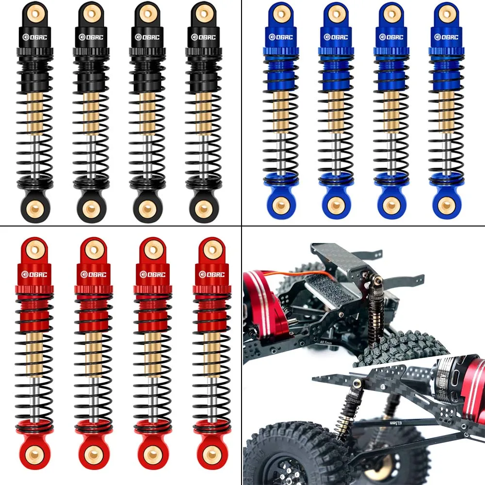 OGRC Stoßdämpfer Aluminium vorne und hinten Stoßdämpfer RC Stoßdämpfer für Axial SCX24 C10 JLU Deadbolt Gladiator Bronco Upgrade-Teile