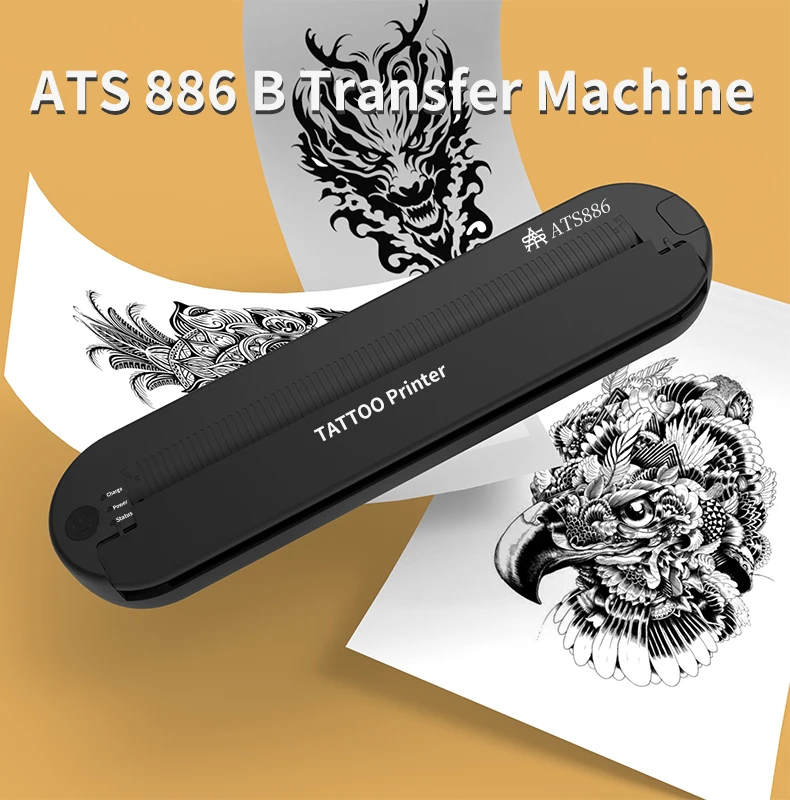ATS886 ステンシルプリンター Bluetooth Wireles ステンシルプリンター ATS886｜FLAG Tattoo