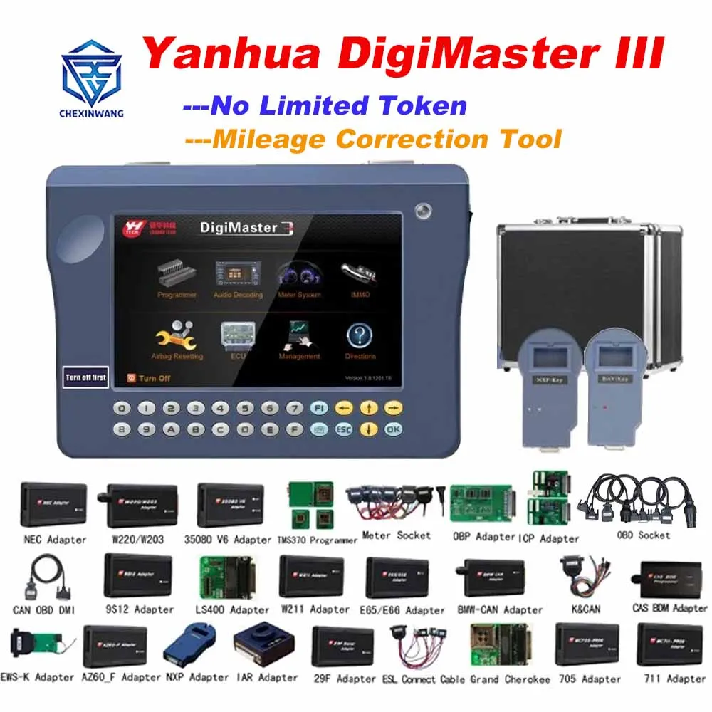 

Original Yanhua Digimaster III Unlimited Token Digimaster 3 for B-MW CAS1/CAS2/CAS3/CAS4+ Cluster Calibration/Key Programming