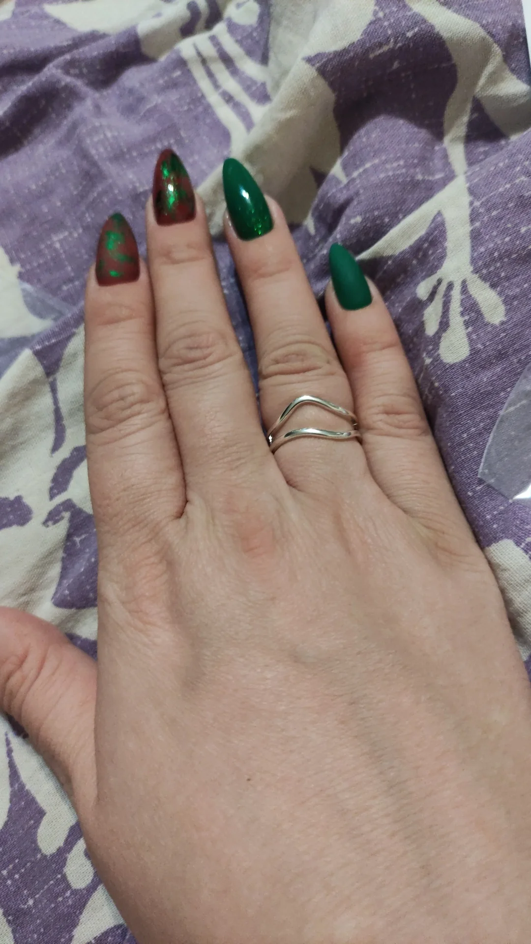 Adjustable Colorful Drip Glaze Ring photo review