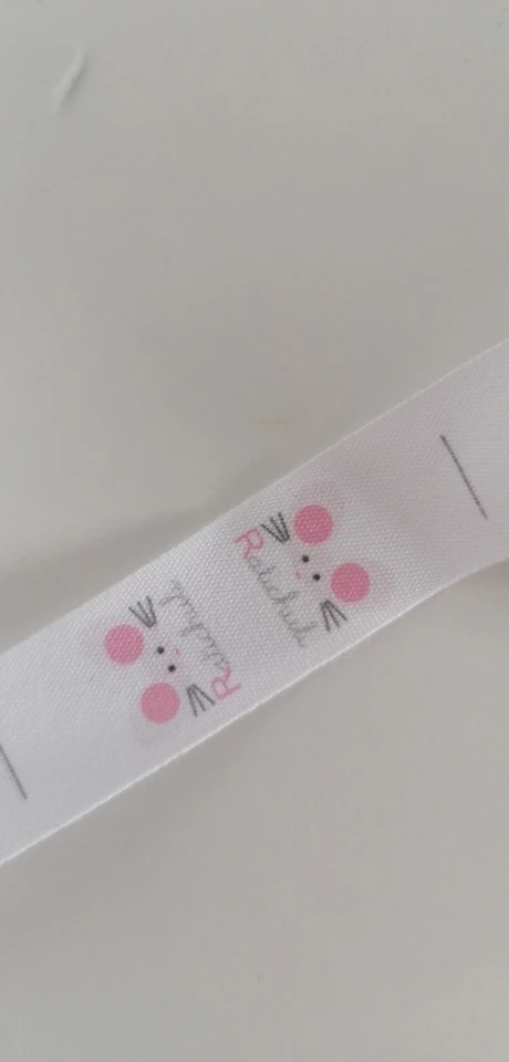 Custom Sewing label, Custom Clothing Labels - fold Tags, Cotton Ribbon, Customized with Your Business Name (MD3056)