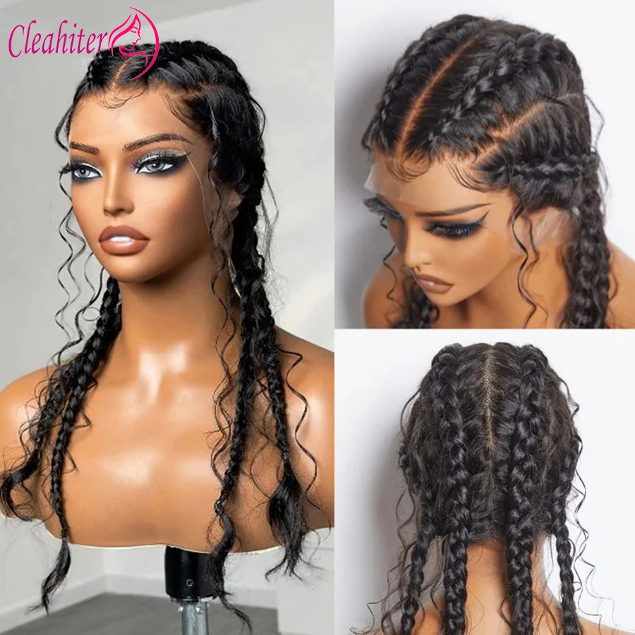 

28Inch Hd Full Lace Wig 100% Human Hair Water Wave Lace Frontal Human Hair Wigs Indian Virgin Hair 180% Density Part Anywhere