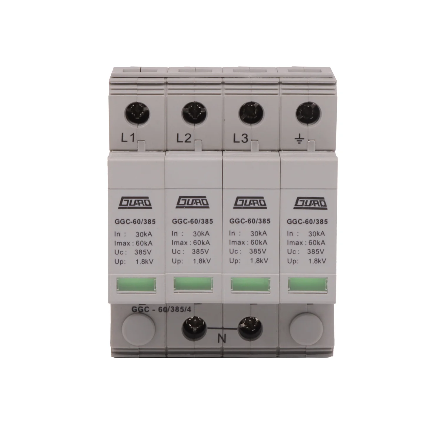 Guard AC SPD 4P 30KA~60KA AC 385V House Lightning Surge Protector Protection Low-voltage Arrester Device