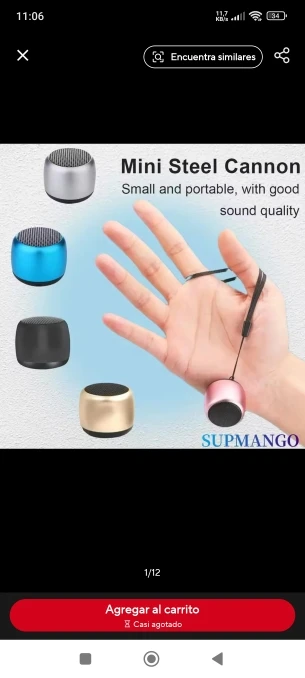 M1 Mini Bluetooth-compatible Small Speaker Portable Intelligent One Drag Two Small Steel Cannon Metal Wireless Sound Subwoofer photo review