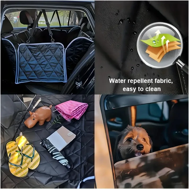 Universal Pet Car Seat Cover Waterproof Mesh Window Storage Pocket Durable Scratchproof Nonslip Dog Car Hammock