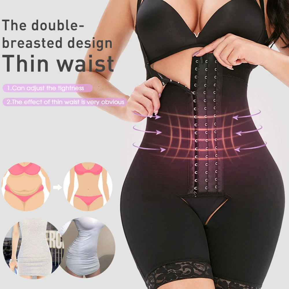 Atbuty Body Shaper Seamless Women Bodysuit Colombian Fajas Waist Trainer Flat Belly Tummy Push Up Butt Lifter Slimming Underwear