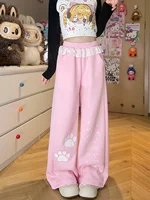 Black Cargo Plaid Pants Women Casual Punk Pants Gothic Pencil Harajuku Cool Trousers Fashion Hip Hop Loose Girl Pants Femme - Image 4