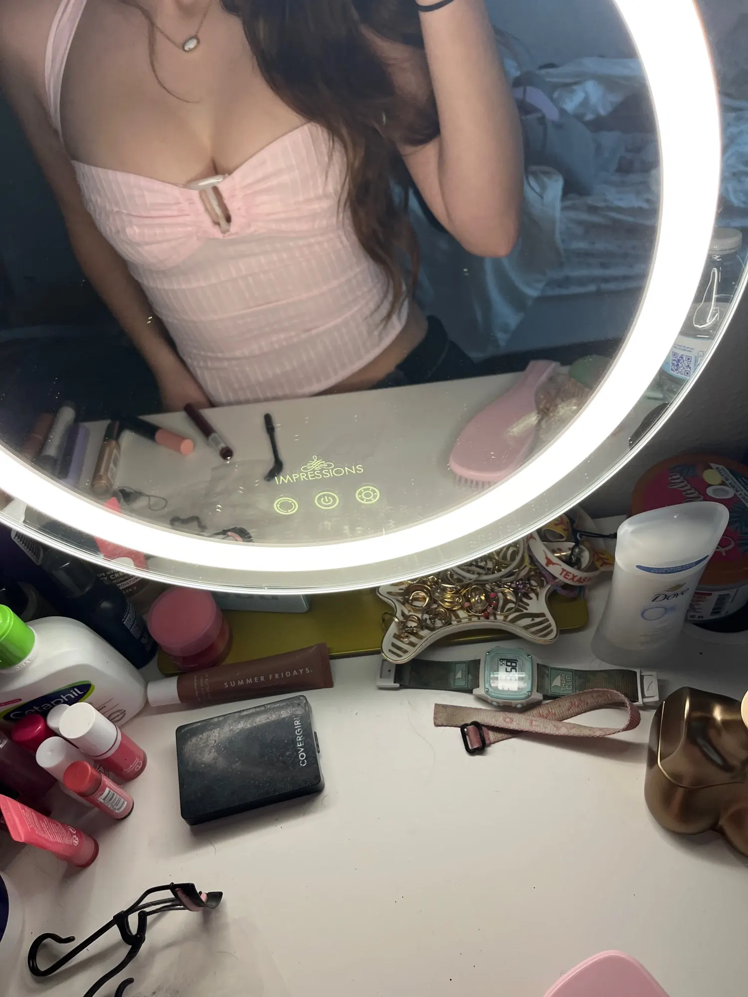 Stylish Off-Shoulder Pink Pleated Top for Summer Glam photo review