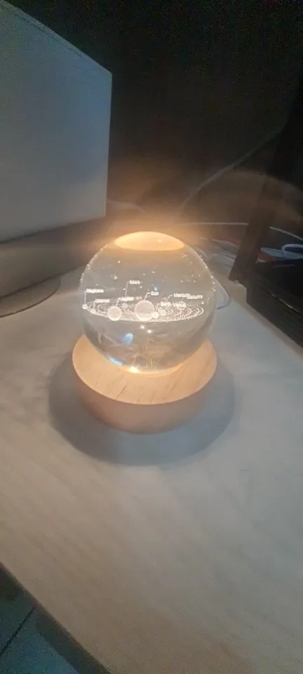 KaleidoGlow  LED Crystal Projection Table Lamp • Showcase US