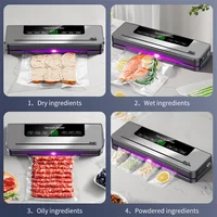 Machine de mise sous vide alimentaire 220V, 5 modes, automatique, pour aliments secs et humides, avec 10 sacs, pour la conservation des aliments à la maison et en cuisine 4