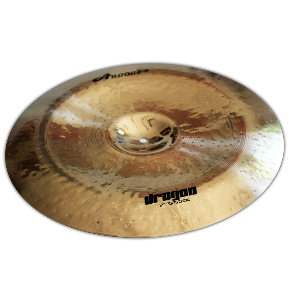 Cymbal Professional Cymbal-Dragon Series 6-12 inch Splash Cymbal Bright Finish Bronze for Arborea ChinaEffects Drum Accessories drum cymbal kit