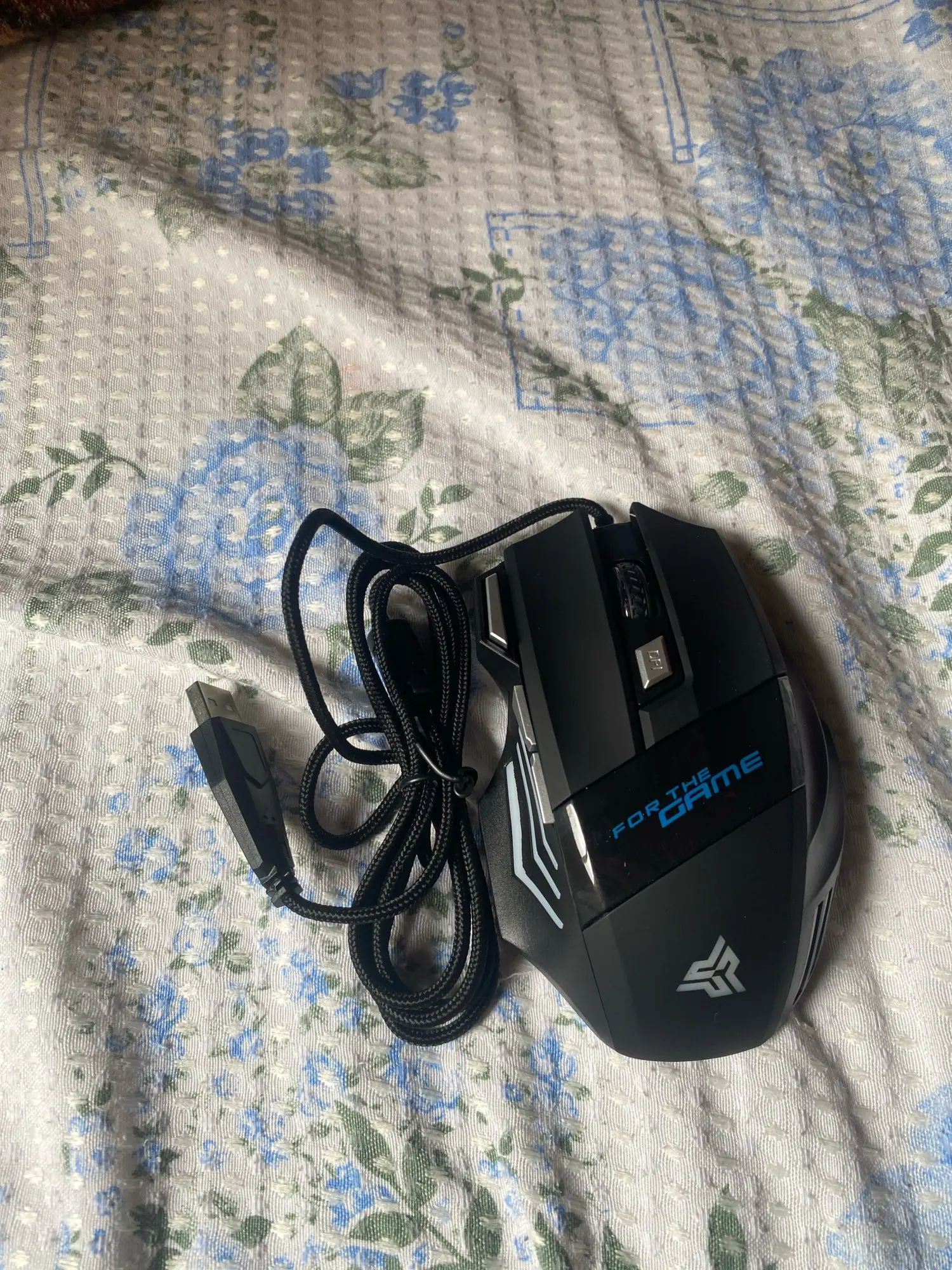 Mouse gamer para jogo computador 3200dpi com LED laser X7 USB Botões Profissional photo review