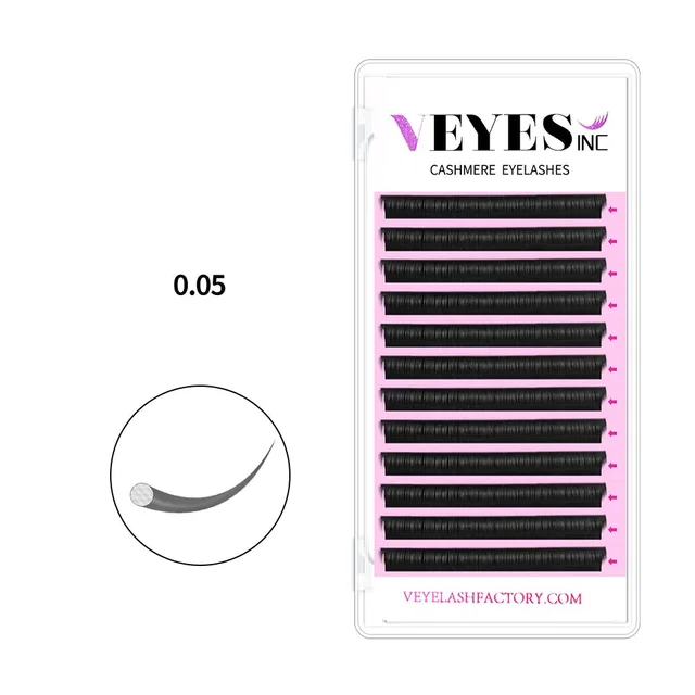 ขนตาปลอม VEYESINC Cashmere Lashes แบบขนมิงค์เทียม ขนาด 8-20 มม. สำหรับมืออาชีพ ขนตาแบบคลาสสิก นุ่มเป็นธรรมชาติ ขายส่งจำนวนมาก 1
