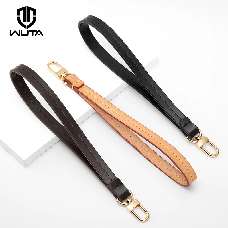 100% Leather 21CM Clutch Wrist Strap Hand Carry for LV Clutch Bag