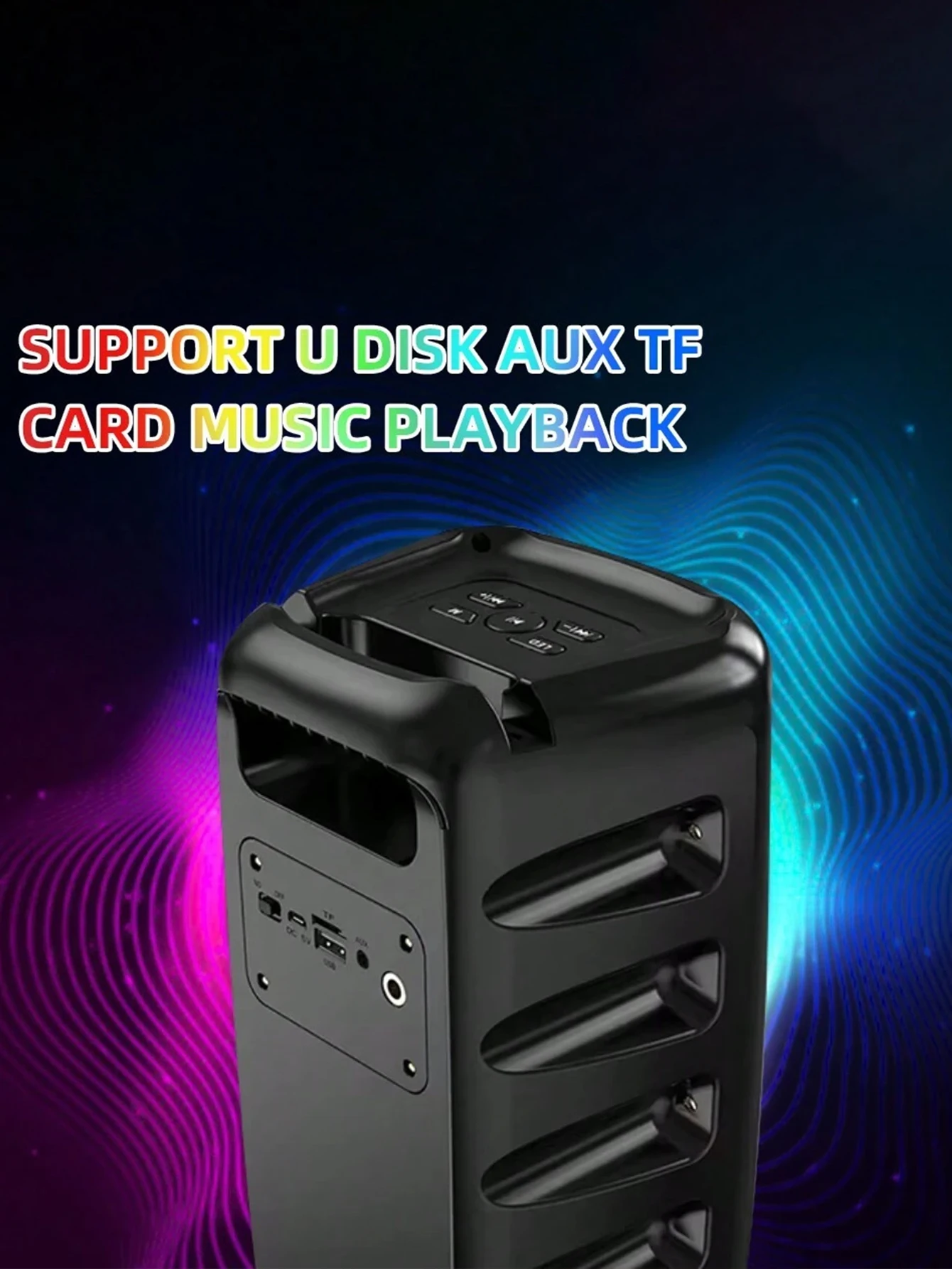 Kinglucky 3317ワイヤレスサブウーファースピーカー、ホーム