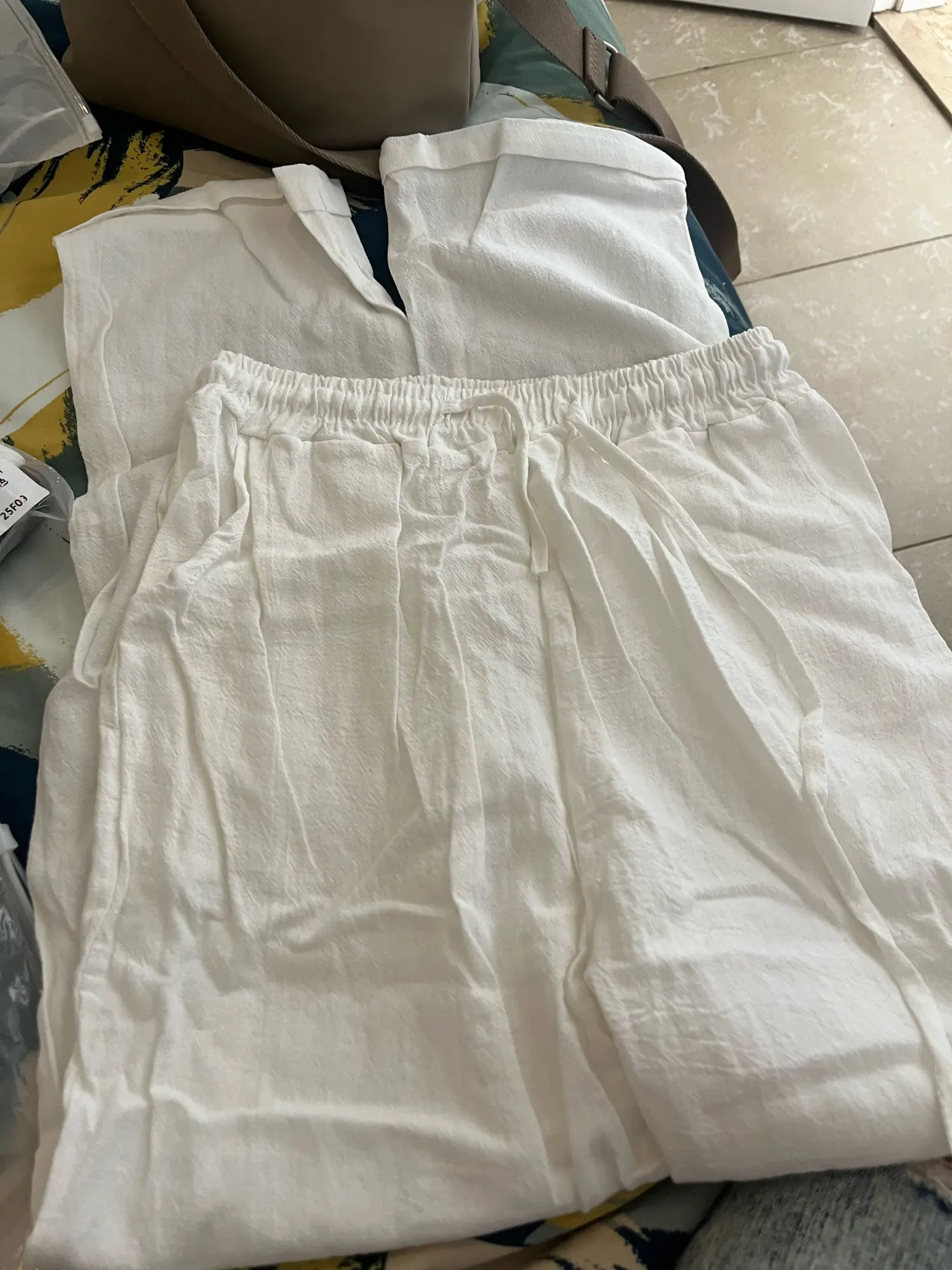 Elegant Cotton Linen Summer Trousers for Women - High Waist Fit photo review