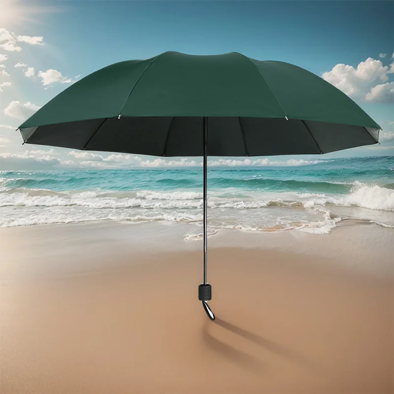 10Ribs Woman Folding Rain Umbrella Sunny Protection Umbrella Business Car Travel Family Rainy Umbrellas Men Rain 130CM